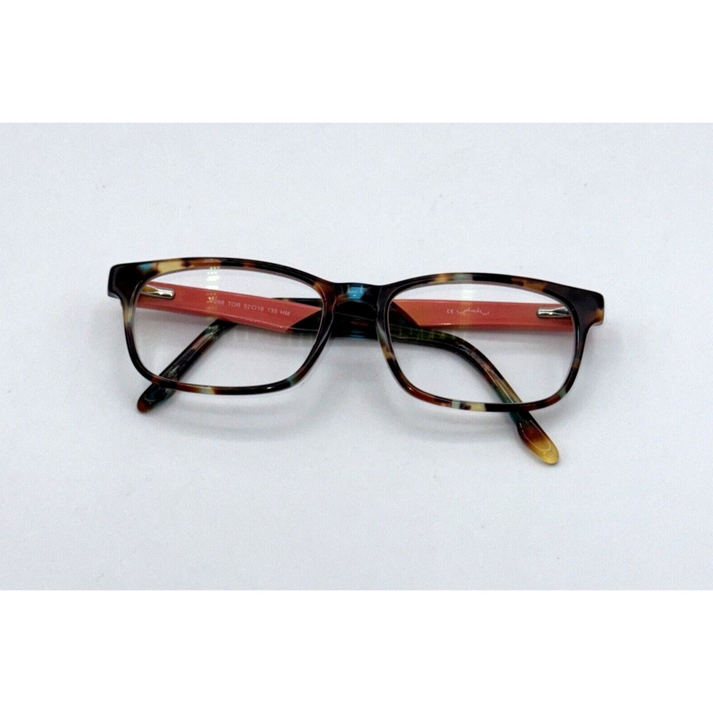 Phoebe Eyeglasses Frame P268 Women Tortoise Coral Full Rim 52-16-135 FRAME ONLY